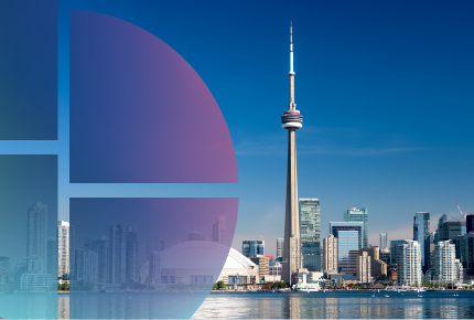 Toronto landscape featuring CN Tower